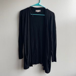 Black Cardigan Sz M Lightweight